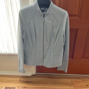 G.I.L.I. Women's pale blue Leather Jacket